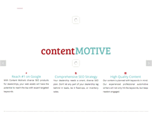 Tablet Screenshot of contentmotive.com